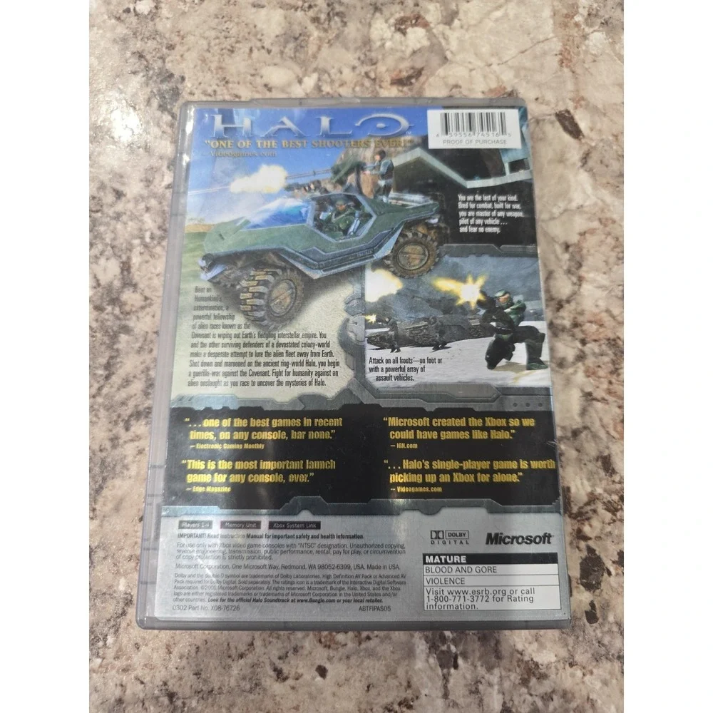 Halo: Combat Evolved Video Game Of The Year Edition (Microsoft Xbox, 2001)